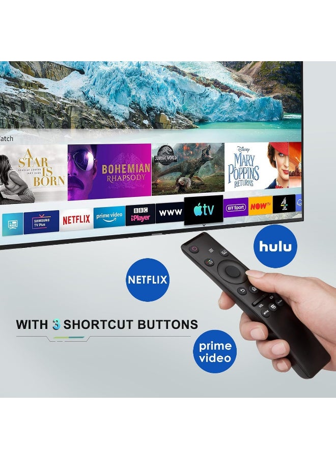 Replacement Remote Control Compatible with Samsung Smart TV, LED, UHD & 4K Models – Voice Control Supported – Slim Design – Black - Image 3